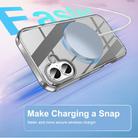 For iPhone 16 Plus Colorful MagSafe Magnetic PC Hybrid TPU Phone Case(Grey) - 2