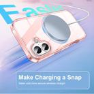 For iPhone 16 Colorful MagSafe Magnetic PC Hybrid TPU Phone Case(Pink) - 2