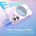 For iPhone 16 Colorful MagSafe Magnetic PC Hybrid TPU Phone Case(Light Purple) - 2