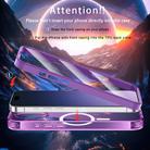 For iPhone 16 Colorful MagSafe Magnetic PC Hybrid TPU Phone Case(Dark Purple) - 3