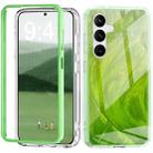 For Samsung Galaxy S24+ 5G IMD Gradient Feather PC + TPU Phone Case(Green) - 1