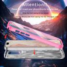 For iPhone 15 Pro Max IMD Gradient Feather PC Hybrid TPU Phone Case(Rose Red) - 3