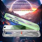 For iPhone 14 IMD Gradient Feather PC + TPU Phone Case(Green) - 3