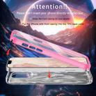 For iPhone 12 Pro Max IMD Gradient Feather PC Hybrid TPU Phone Case(Rose Red) - 3