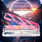 For iPhone 16 Pro Max IMD Gradient Feather PC Hybrid TPU Phone Case(Rose Red) - 3