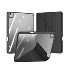 For iPad Air 13 2024 DUX DUCIS Magi Series Smart Leather Tablet Case(Black) - 1