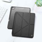 For iPad Air 13 2024 DUX DUCIS Magi Series Smart Leather Tablet Case(Black) - 2