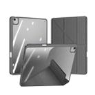 For iPad Air 13 2024 DUX DUCIS Magi Series Smart Leather Tablet Case(Grey) - 1