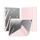 For iPad Air 13 2024 DUX DUCIS Magi Series Smart Leather Tablet Case(Pink) - 1