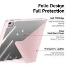 For iPad Air 13 2024 DUX DUCIS Magi Series Smart Leather Tablet Case(Pink) - 3