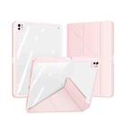 For iPad Pro 11 2024 DUX DUCIS Magi Series Smart Leather Tablet Case(Pink) - 1