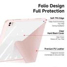 For iPad Pro 11 2024 DUX DUCIS Magi Series Smart Leather Tablet Case(Pink) - 3