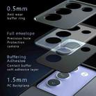 For vivo V30 Lite 4G Armor Precise Hole PC Hybrid TPU Phone Case(Frosted Black) - 3