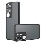 For vivo Y29 5G / Y19s 4G Armor Precise Hole PC Hybrid TPU Phone Case(Frosted Black) - 1