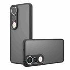 For vivo V50 Lite 5G / 4G Armor Precise Hole PC Hybrid TPU Phone Case(Frosted Black) - 1