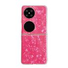 For Huawei Pocket 2 Pearlescent Shell Texture Phone Case(Red) - 1