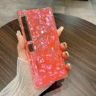 For Huawei Mate Xs 2 Pearlescent Shell Texture Phone Case(Red) - 1