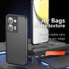 For Realme P3 Ultra Armor Precise Hole PC Hybrid TPU Phone Case(Frosted Black) - 2