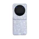 For ZTE nubia Flip Pearlescent Shell Texture Phone Case(White) - 1