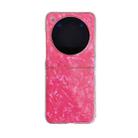 For ZTE nubia Flip Pearlescent Shell Texture Phone Case(Red) - 1