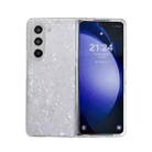 For Samsung Galaxy Z Fold4 Pearlescent Shell Texture Phone Case(White) - 1