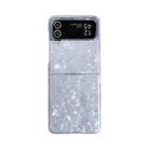 For Samsung Galaxy Z Flip3 / Flip4 Pearlescent Shell Texture Phone Case(White) - 1