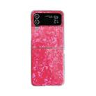 For Samsung Galaxy Z Flip3 / Flip4 Pearlescent Shell Texture Phone Case(Red) - 1
