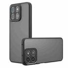 For Honor Play 60 Plus / 200 Smart / X7c Armor Precise Hole PC Hybrid TPU Phone Case(Frosted Black) - 1