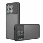 For Xiaomi Redmi K70E Armor Precise Hole PC Hybrid TPU Phone Case(Frosted Black) - 1