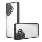 For Redmi Turbo 3 Armor Precise Hole PC Hybrid TPU Phone Case(Transparent) - 1