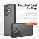 For Redmi Turbo 3 Armor Precise Hole PC Hybrid TPU Phone Case(Transparent) - 2