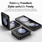 For Samsung Galaxy Z Flip5 Armor PC Hybrid TPU Phone Case(Frosted Black) - 2