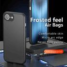 For iPhone SE 2024 Armor Precise Hole PC Hybrid TPU Phone Case(Frosted Black) - 2