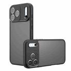For iPhone 17 Pro Max Armor Precise Hole PC Hybrid TPU Phone Case(Frosted Black) - 1