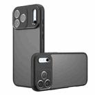 For iPhone 17 Pro Armor Precise Hole PC Hybrid TPU Phone Case(Frosted Black) - 1