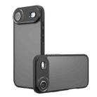For iPhone 17 Air Armor Precise Hole PC Hybrid TPU Phone Case(Frosted Black) - 1