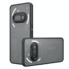 For Nothing Phone 3a Armor Precise Hole PC Hybrid TPU Phone Case(Frosted Black) - 1