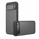 For Google Pixel 9 Pro XL Armor Precise Hole PC Hybrid TPU Phone Case(Frosted Black) - 1