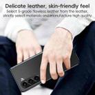 For Samsung Galaxy Z Fold6 Electroplated Frame Folding PU Phone Case(Black) - 3