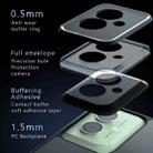 For Motorola Moto G55 Armor Precise Hole PC Hybrid TPU Phone Case(Frosted Black) - 3