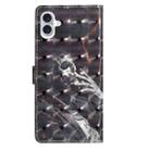 For iPhone 16 Plus 3D Pattern Leather Phone Case(Skull) - 3