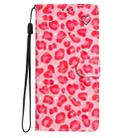 For Motorola Moto G24 3D Pattern Leather Phone Case(Pink Leopard Print) - 2