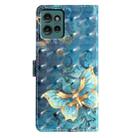 For Motorola Edge 50 3D Pattern Leather Phone Case(3D Butterfly) - 3