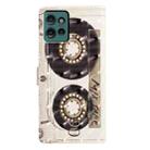 For Motorola Edge 50 3D Pattern Leather Phone Case(Tape) - 3