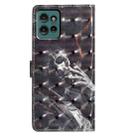 For Motorola Edge 50 3D Pattern Leather Phone Case(Skull) - 3