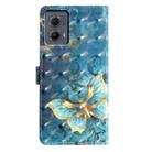 For Motorola Edge 2024 3D Pattern Leather Phone Case(3D Butterfly) - 3