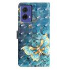 For Motorola Moto G85 3D Pattern Leather Phone Case(3D Butterfly) - 3