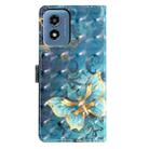 For Motorola Moto G Play 2024 3D Pattern Leather Phone Case(3D Butterfly) - 3