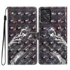 For Motorola Moto G Power 5G 3D Pattern Leather Phone Case(Skull) - 1