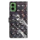 For Motorola Moto G35 3D Pattern Leather Phone Case(Skull) - 3